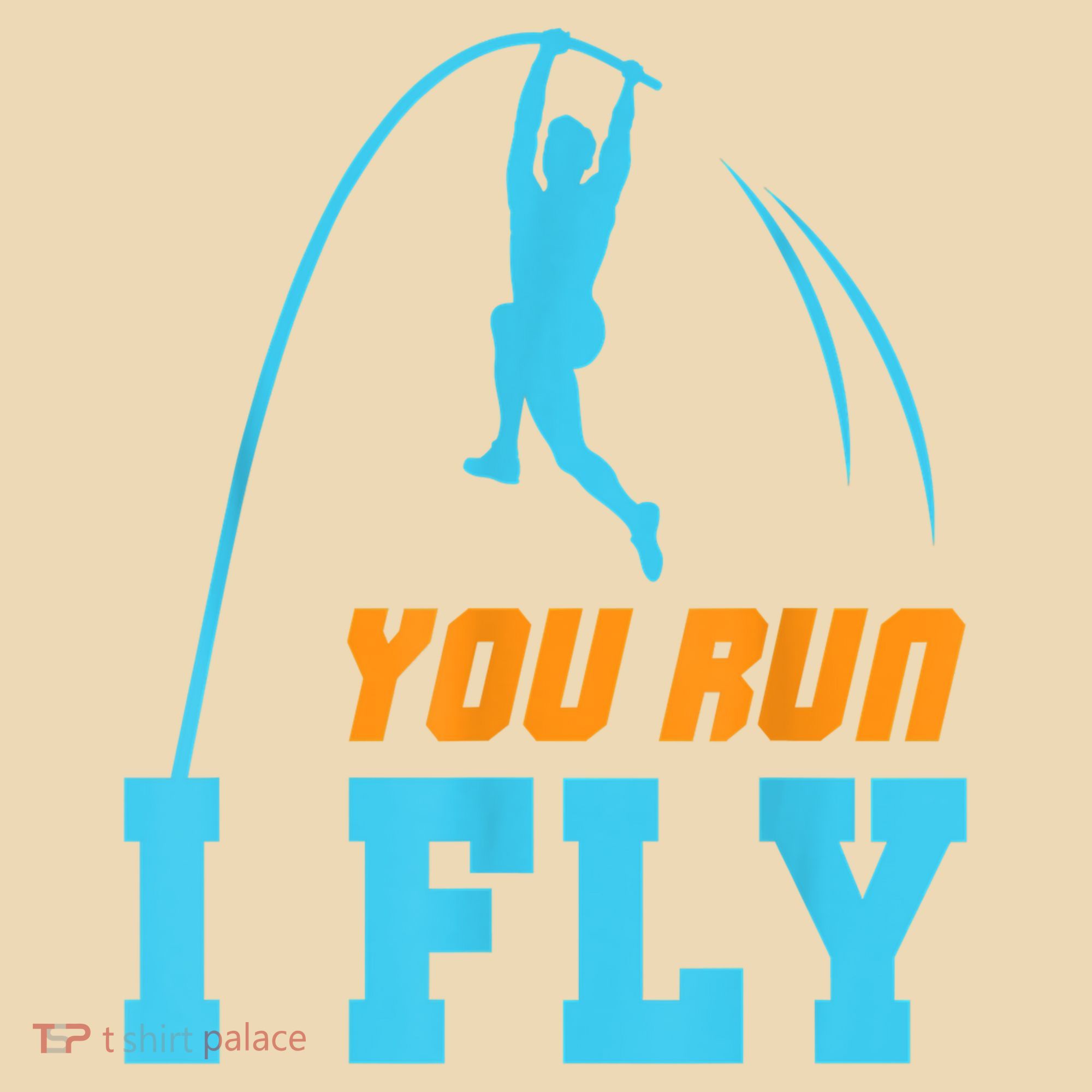 You Run I Fly Cool Pole Vault Polevault Jump Jumper Athlete Tote Bag