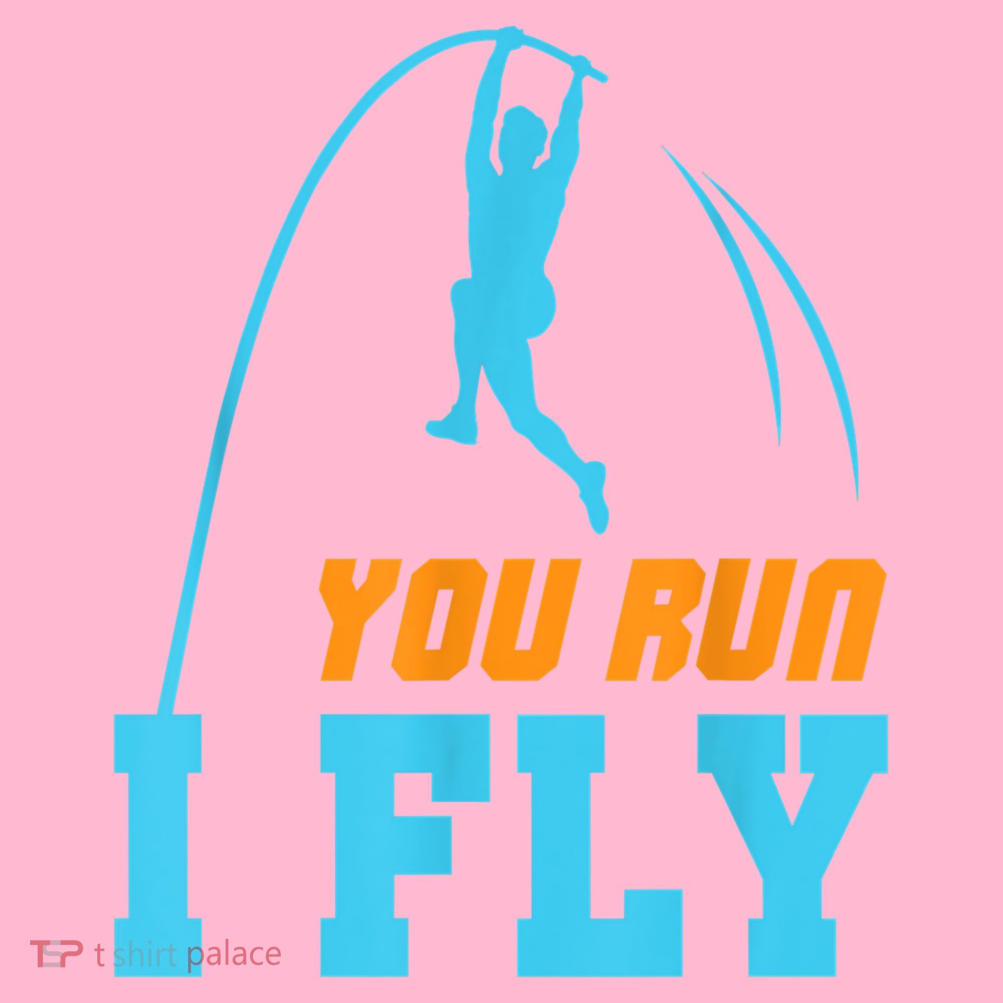 You Run I Fly Cool Pole Vault Polevault Jump Jumper Athlete Coaster