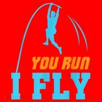 You Run I Fly Cool Pole Vault Polevault Jump Jumper Athlete Santa Hat thumb 1