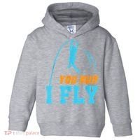 You Run I Fly Cool Pole Vault Polevault Jump Jumper Athlete Toddler Hoodie thumb 0