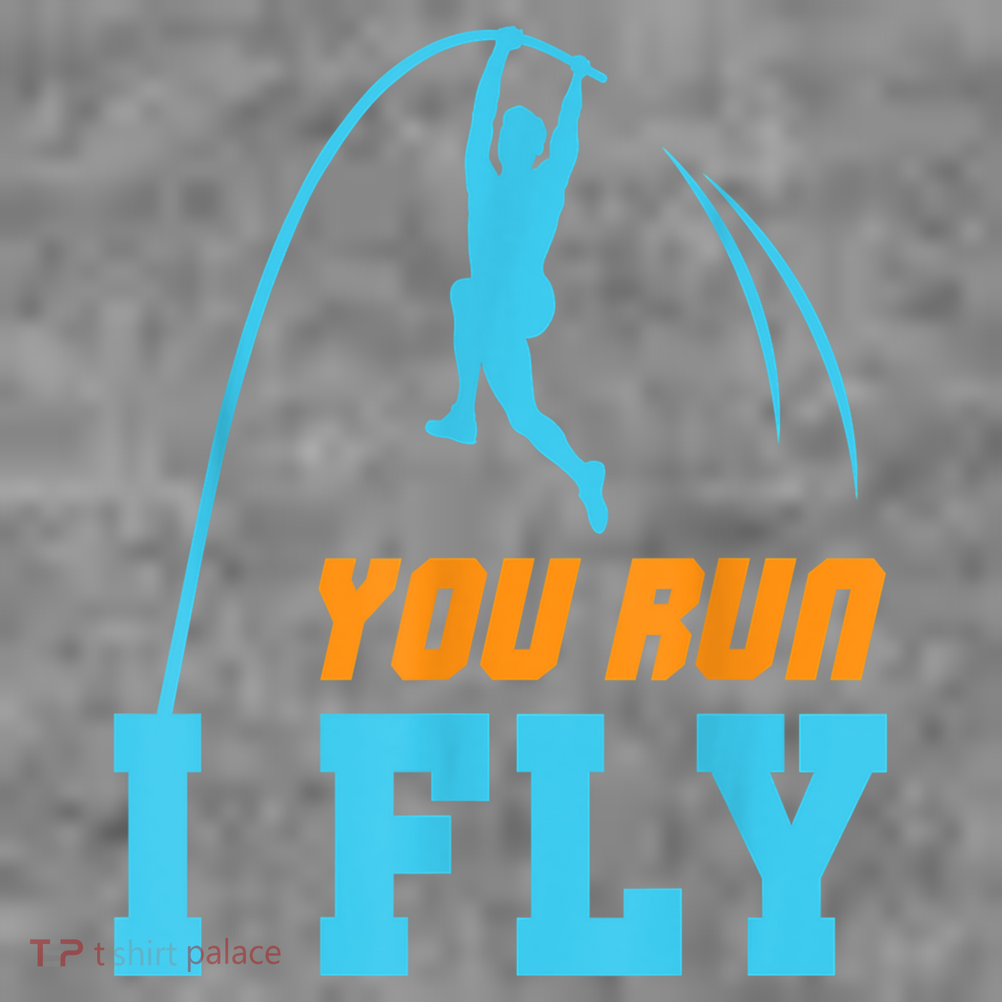You Run I Fly Cool Pole Vault Polevault Jump Jumper Athlete Toddler Hoodie