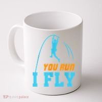 You Run I Fly Cool Pole Vault Polevault Jump Jumper Athlete Coffee Mug thumb 0