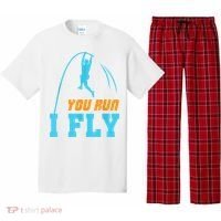 You Run I Fly Cool Pole Vault Polevault Jump Jumper Athlete Pajama Set thumb 0