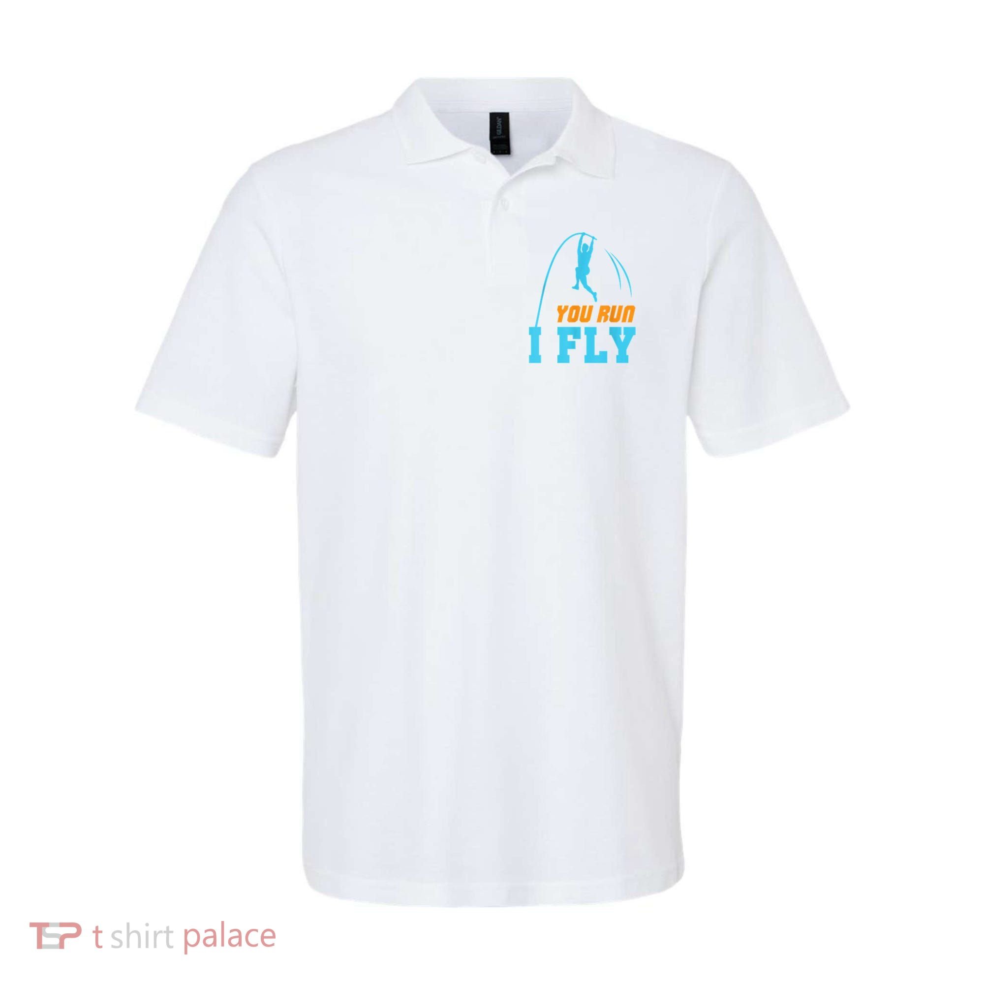 You Run I Fly Cool Pole Vault Polevault Jump Jumper Athlete Polo