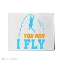 You Run I Fly Cool Pole Vault Polevault Jump Jumper Athlete Mousepad thumb 0