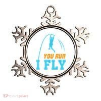 You Run I Fly Cool Pole Vault Polevault Jump Jumper Athlete Ornament thumb 0