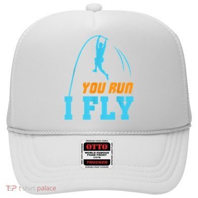 You Run I Fly Cool Pole Vault Polevault Jump Jumper Athlete Hat