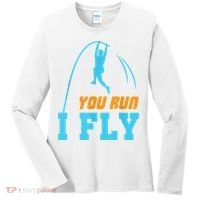 You Run I Fly Cool Pole Vault Polevault Jump Jumper Athlete Women's Long Sleeve Shirt thumb 0