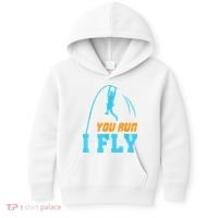 You Run I Fly Cool Pole Vault Polevault Jump Jumper Athlete Kids Hoodie thumb 0
