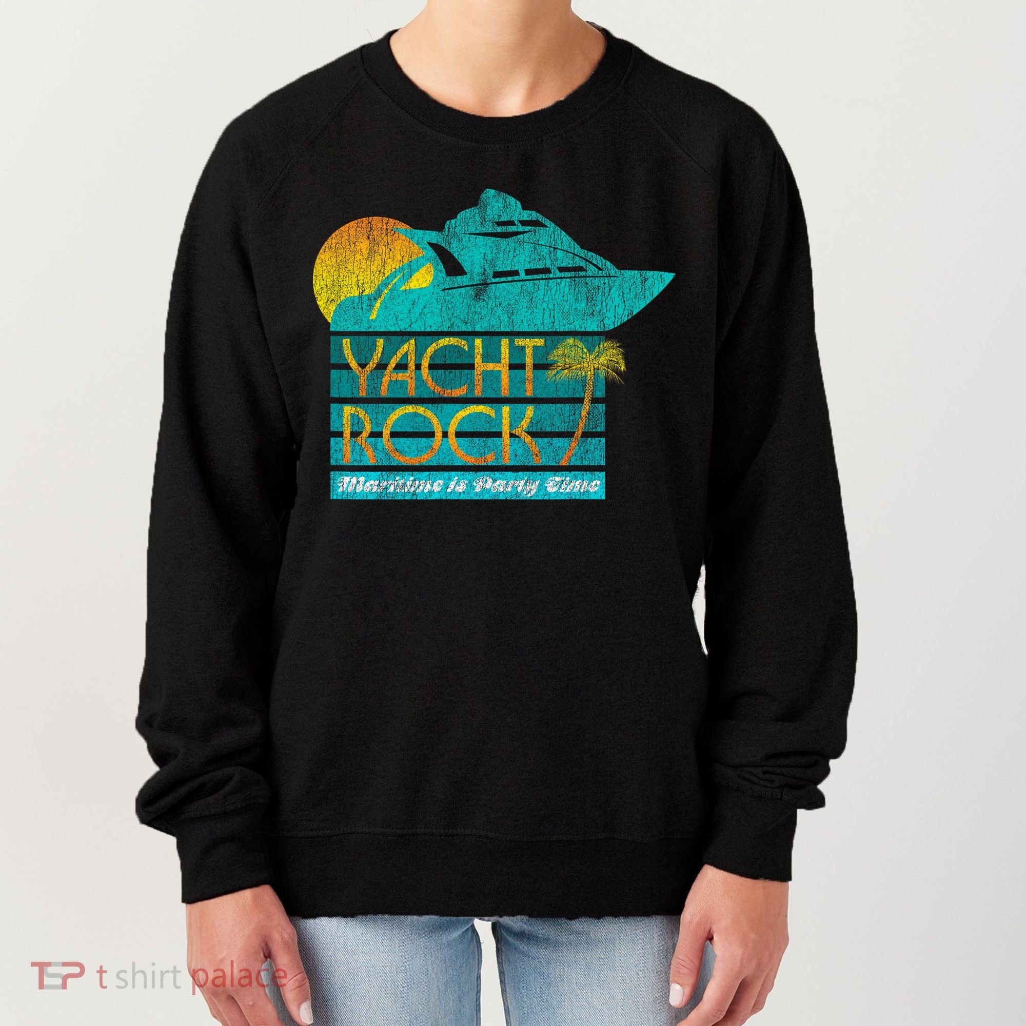 Yacht Rock Party Boat Drinking Maritime Women's Sweatshirt