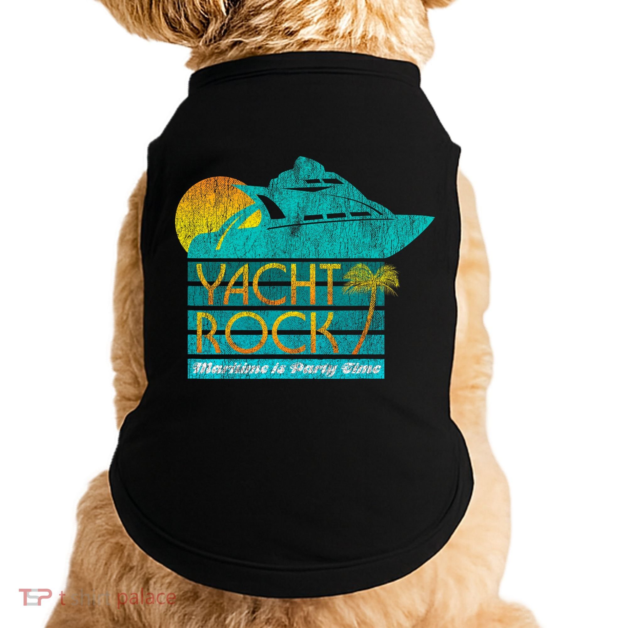 Yacht Rock Party Boat Drinking Maritime Doggie Tank