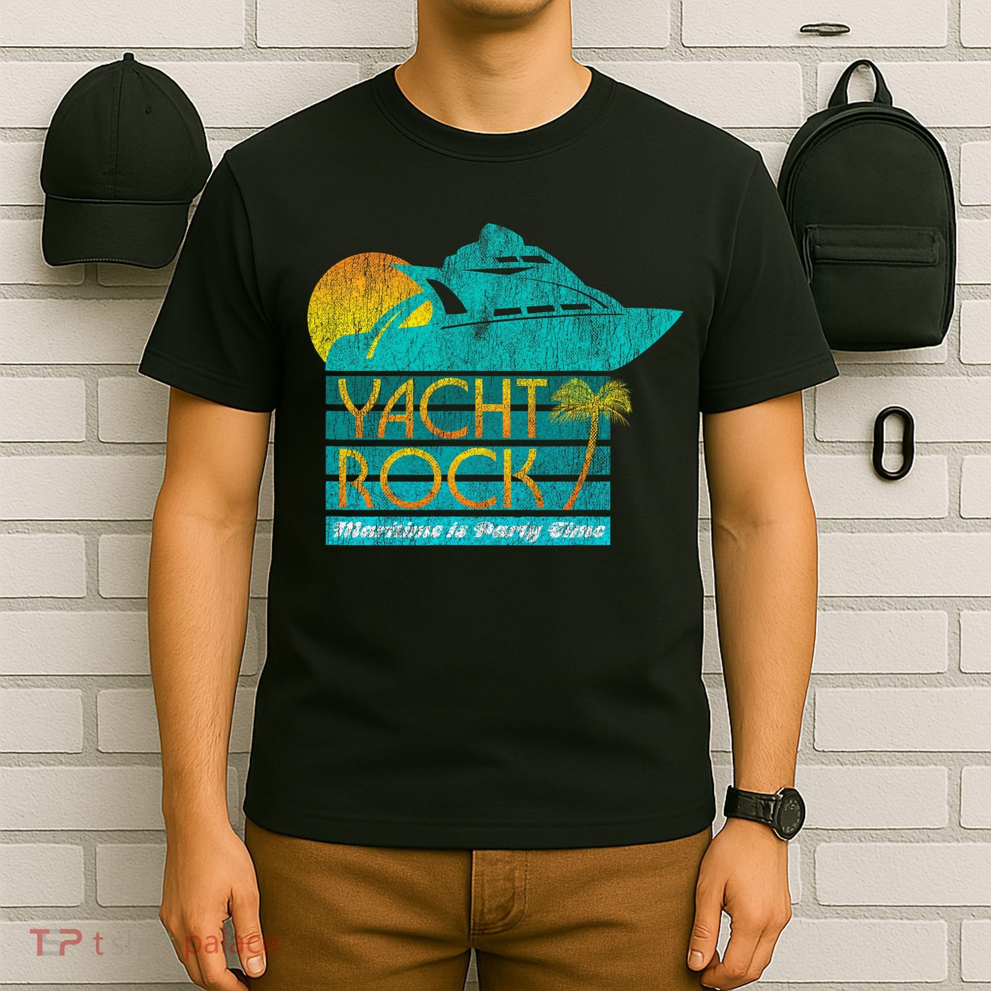 Yacht Rock Party Boat Drinking Maritime T-Shirt