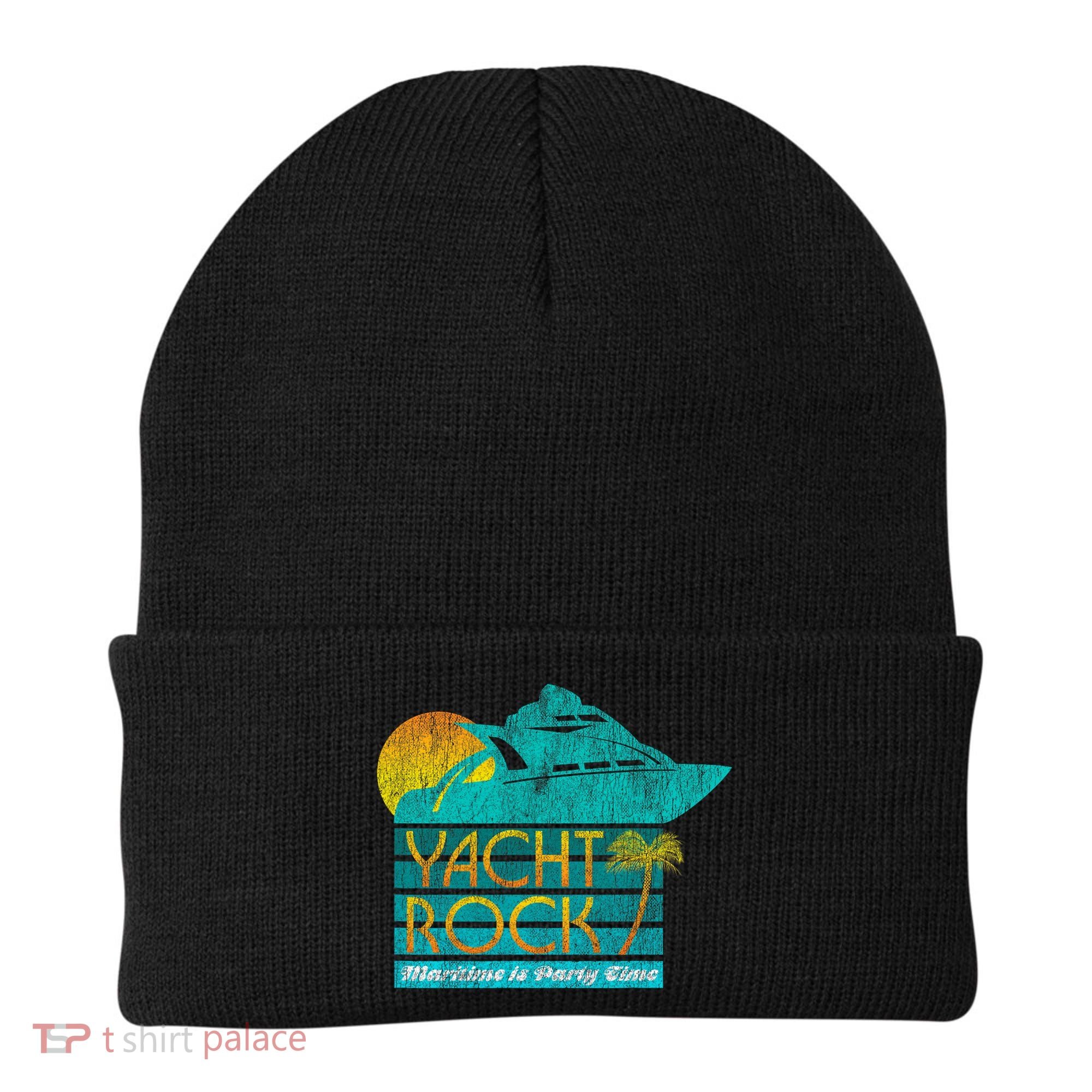 Yacht Rock Party Boat Drinking Maritime Beanie