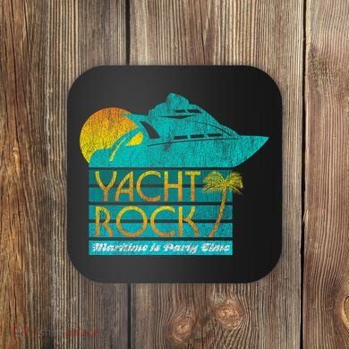 Yacht Rock Party Boat Drinking Maritime Coaster