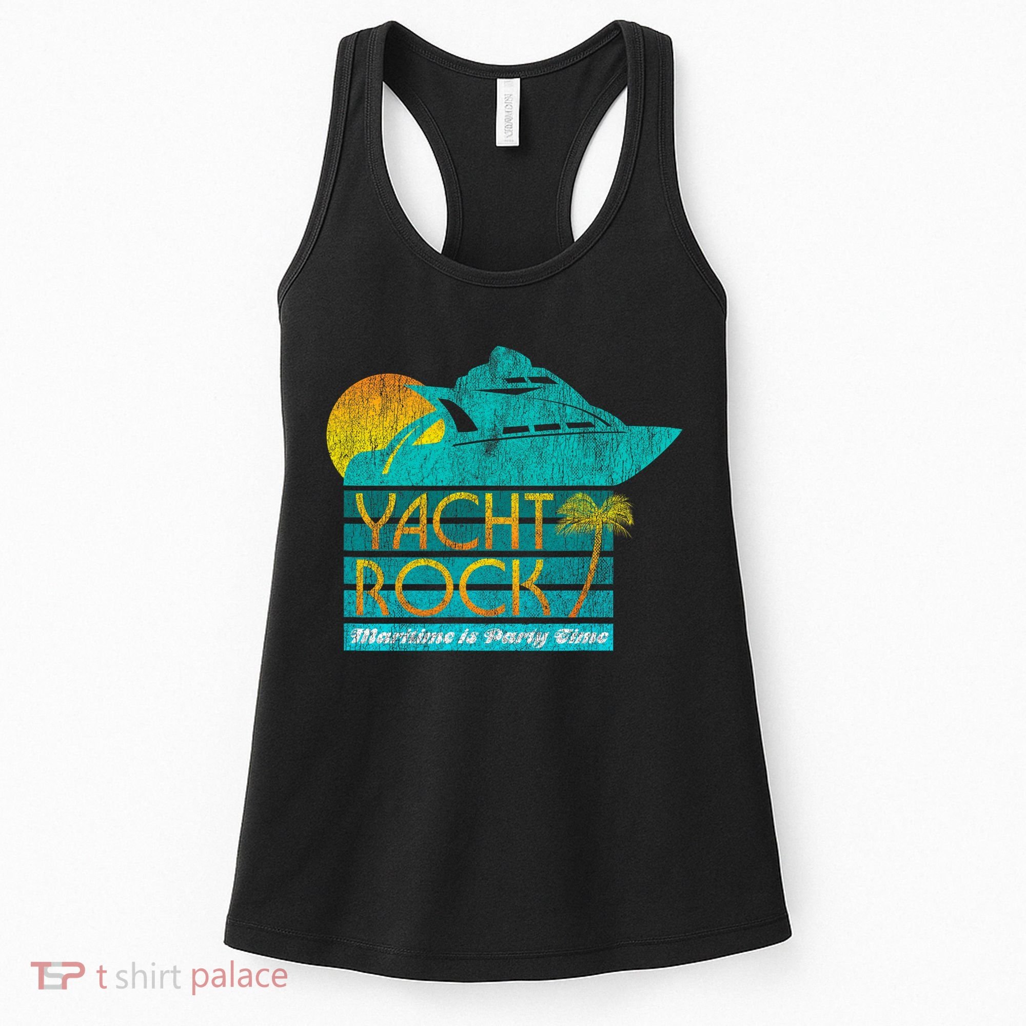 Yacht Rock Party Boat Drinking Maritime Women's Tank Top