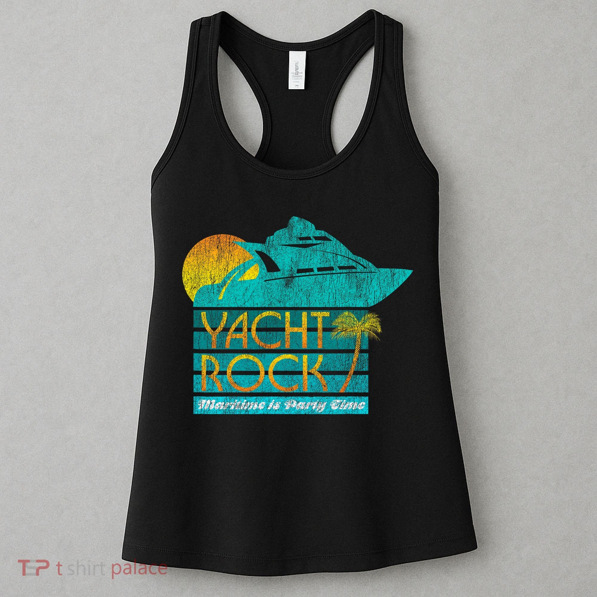Yacht Rock Party Boat Drinking Maritime Women's Tank Top