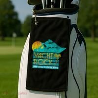 Yacht Rock Party Boat Drinking Maritime Golf Towel thumb 2