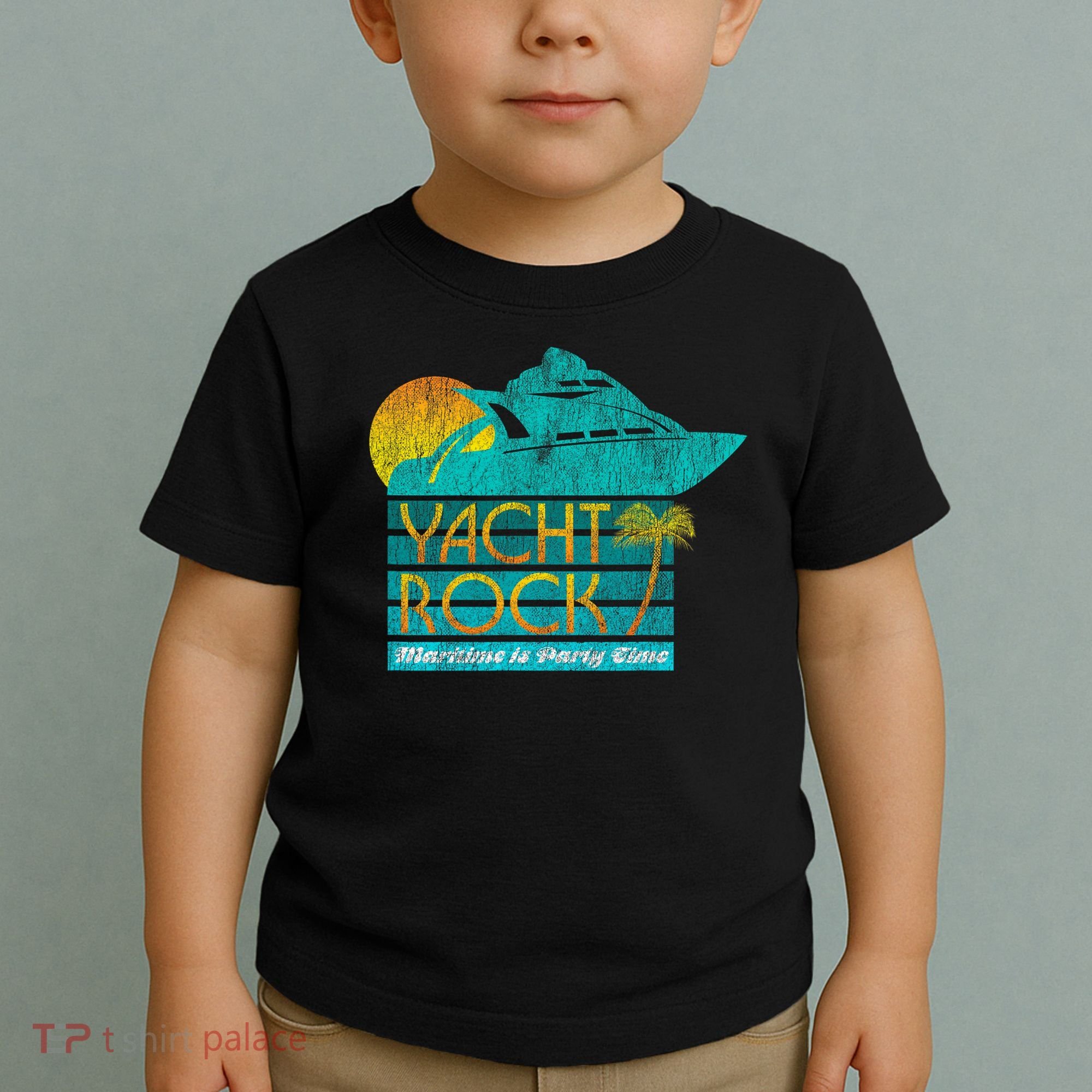 Yacht Rock Party Boat Drinking Maritime Toddler T-Shirt