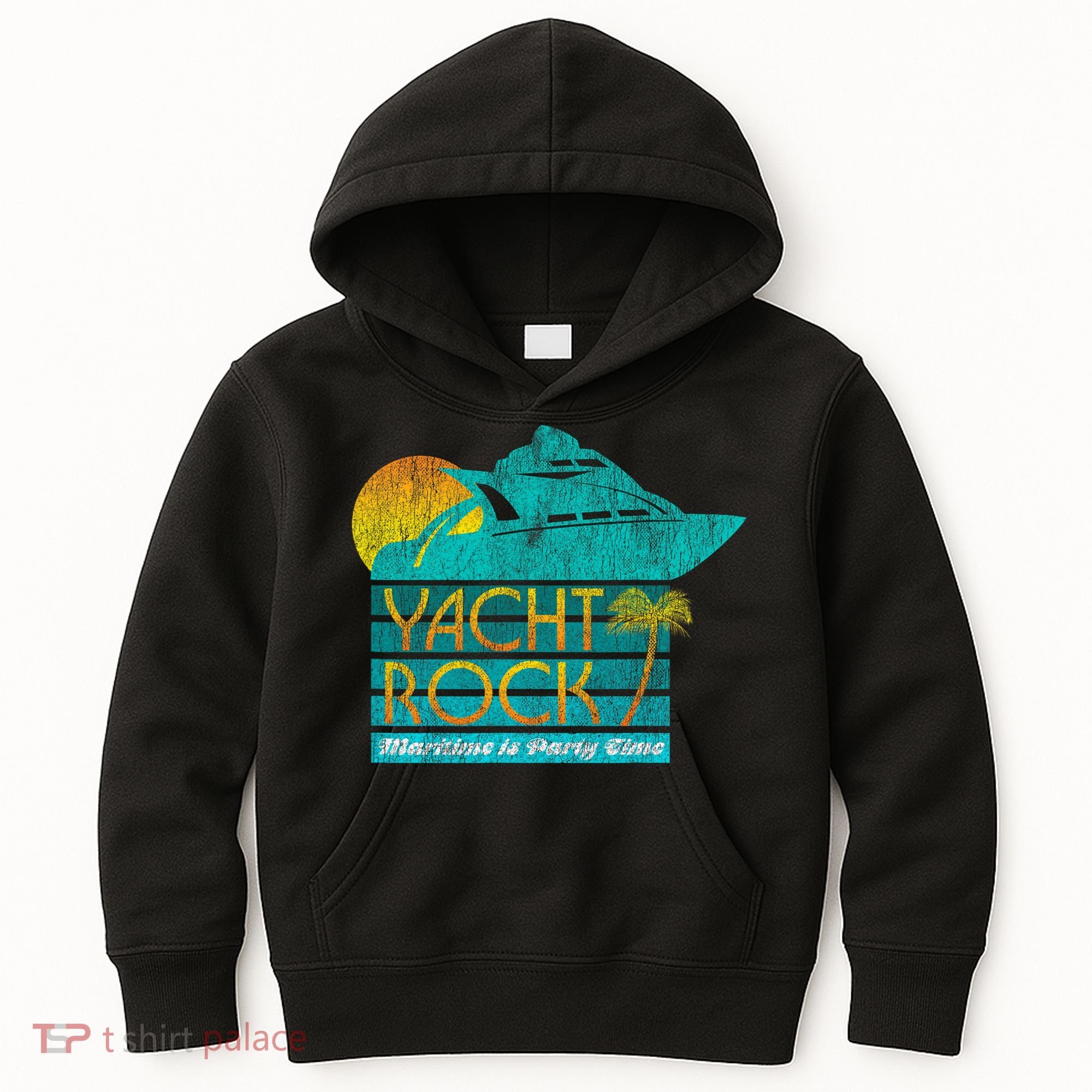 Yacht Rock Party Boat Drinking Maritime Kids Hoodie