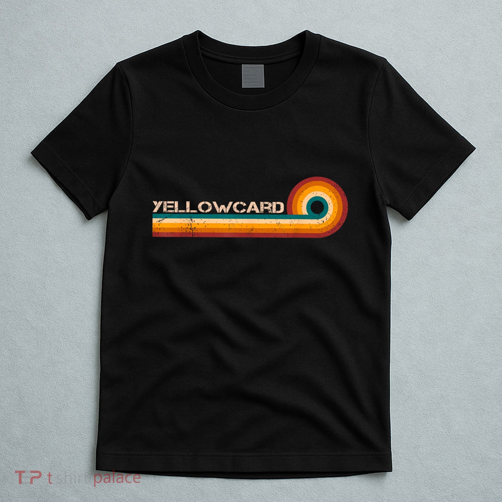Yellowcard Retro Stripes Musician Vintage T-Shirt