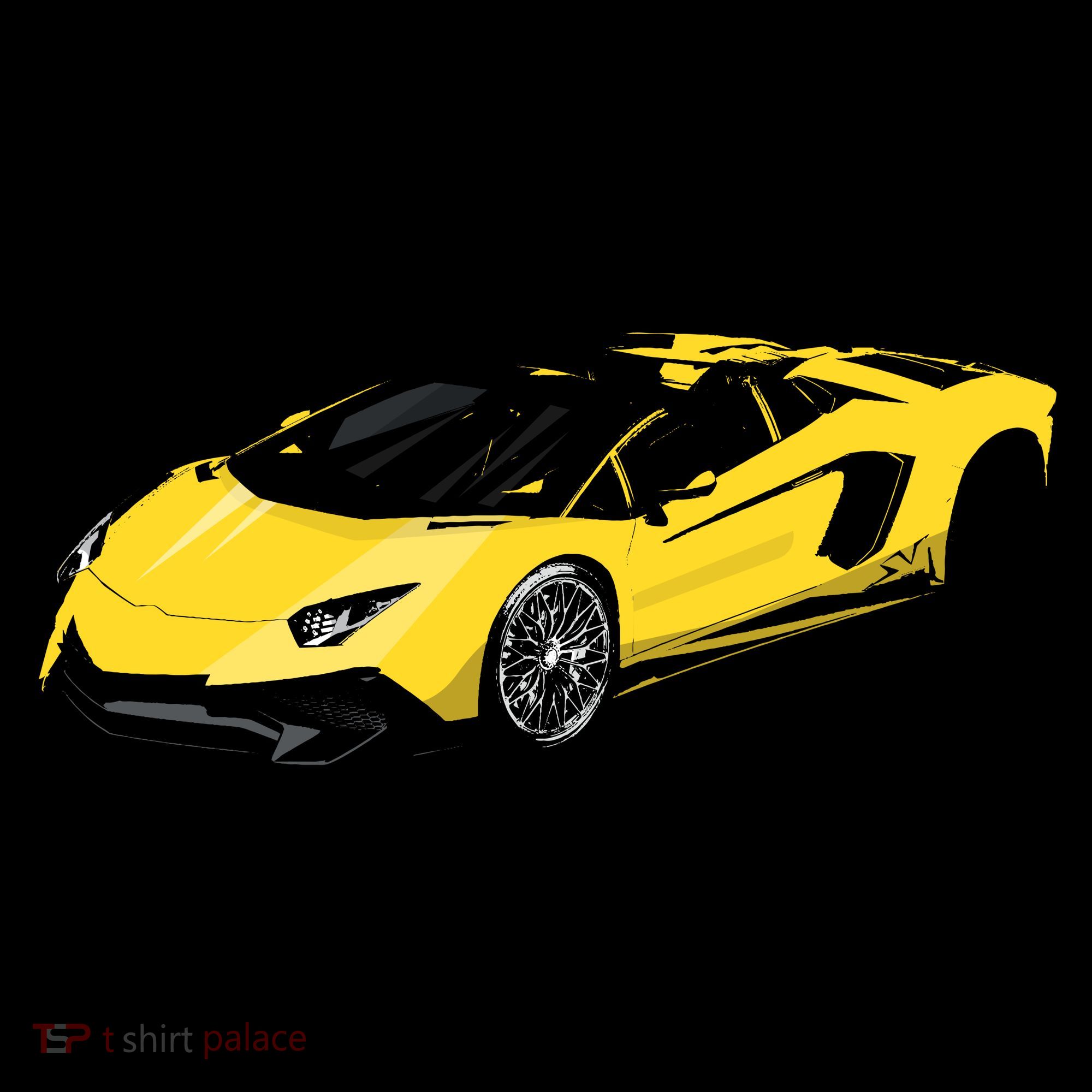 Yellow Racing Sports Car Coffee Mug