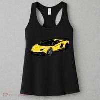Yellow Racing Sports Car Women's Tank Top thumb 3