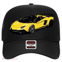 Yellow Racing Sports Car Hat thumb 0