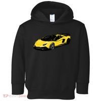 Yellow Racing Sports Car Toddler Hoodie thumb 0