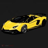 Yellow Racing Sports Car Visor thumb 3