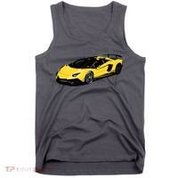 Yellow Racing Sports Car Tank Top thumb 0