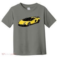 Yellow Racing Sports Car Toddler T-Shirt thumb 0