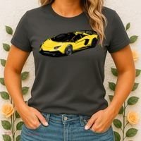 Yellow Racing Sports Car Women's T-Shirt thumb 2