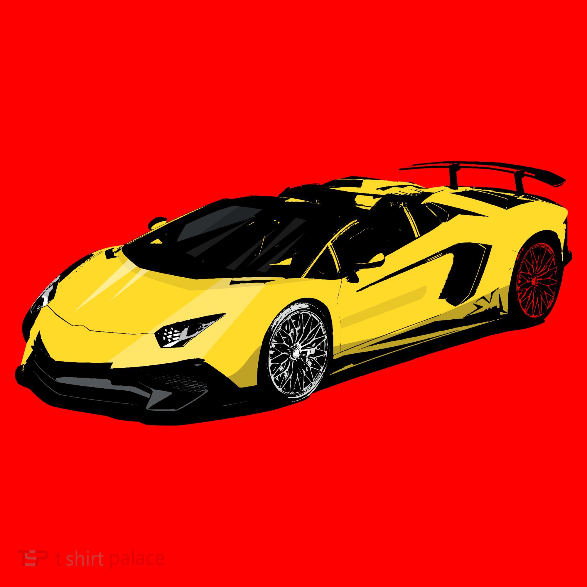 Yellow Racing Sports Car Santa Hat