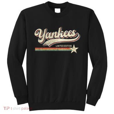 Yankee Retro Style 70s 80s First Name Sweatshirt