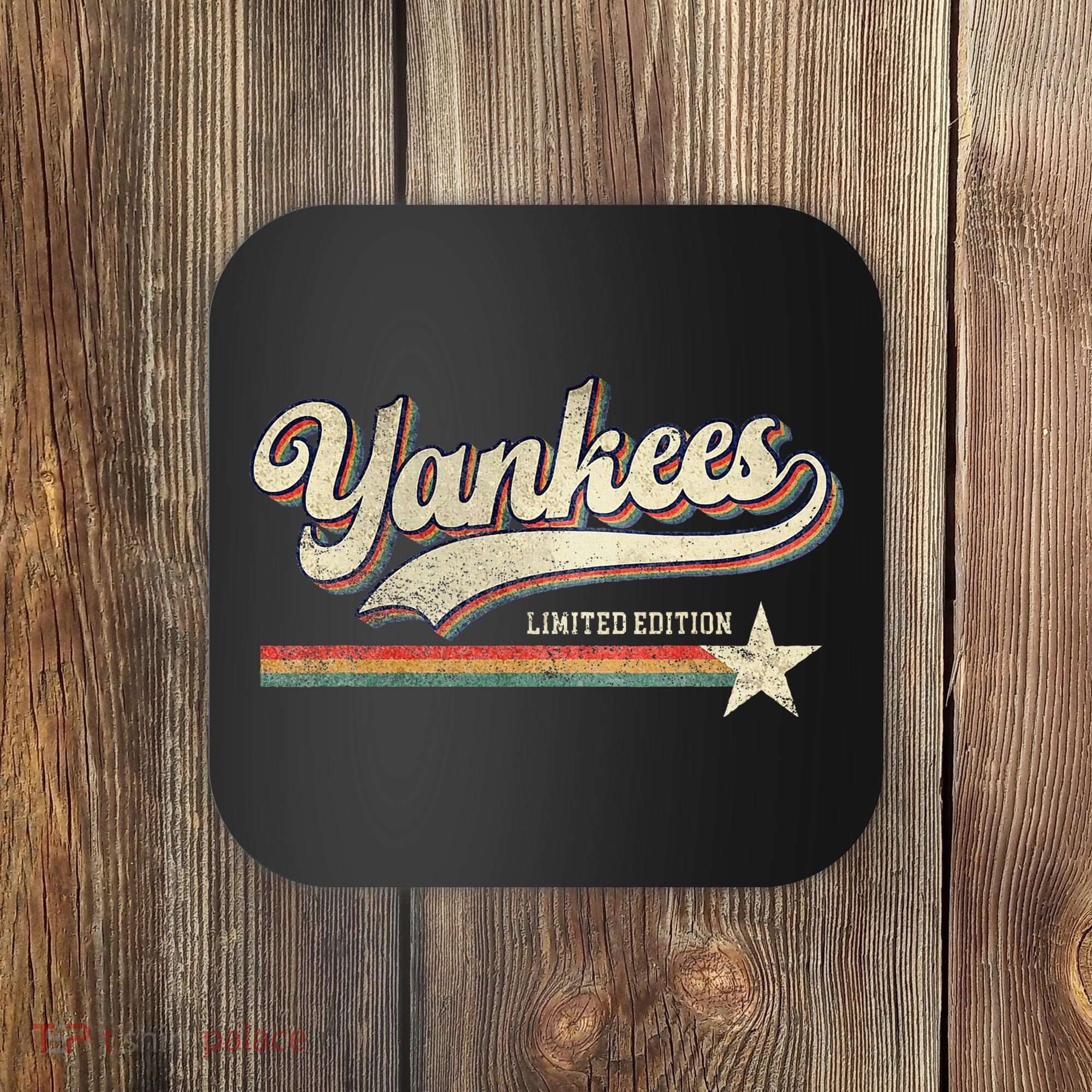 Yankee Retro Style 70s 80s First Name Coaster