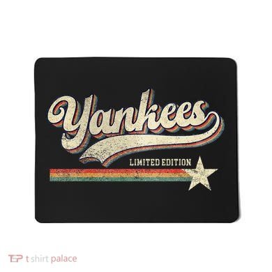 Yankee Retro Style 70s 80s First Name Mousepad