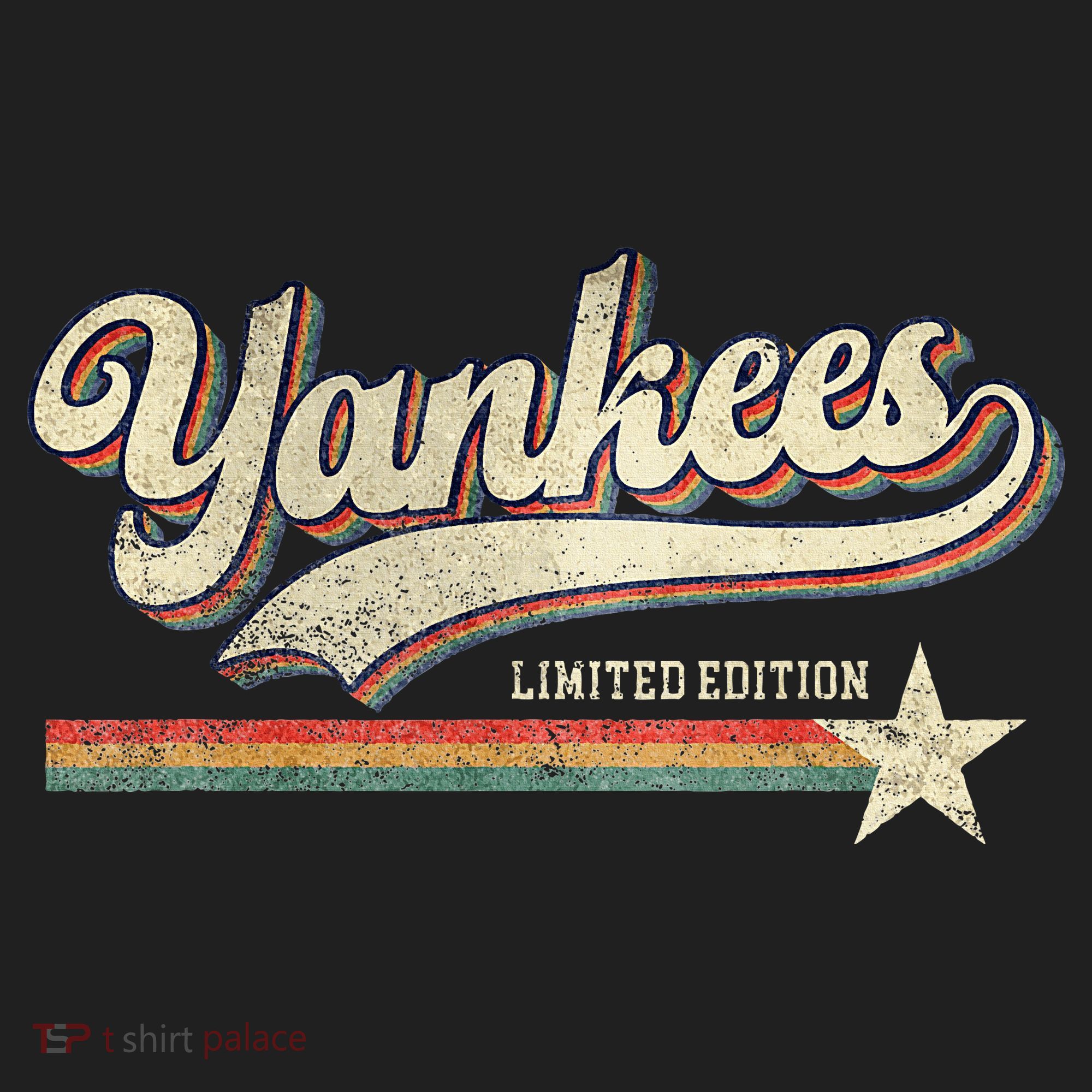 Yankee Retro Style 70s 80s First Name Golf Towel