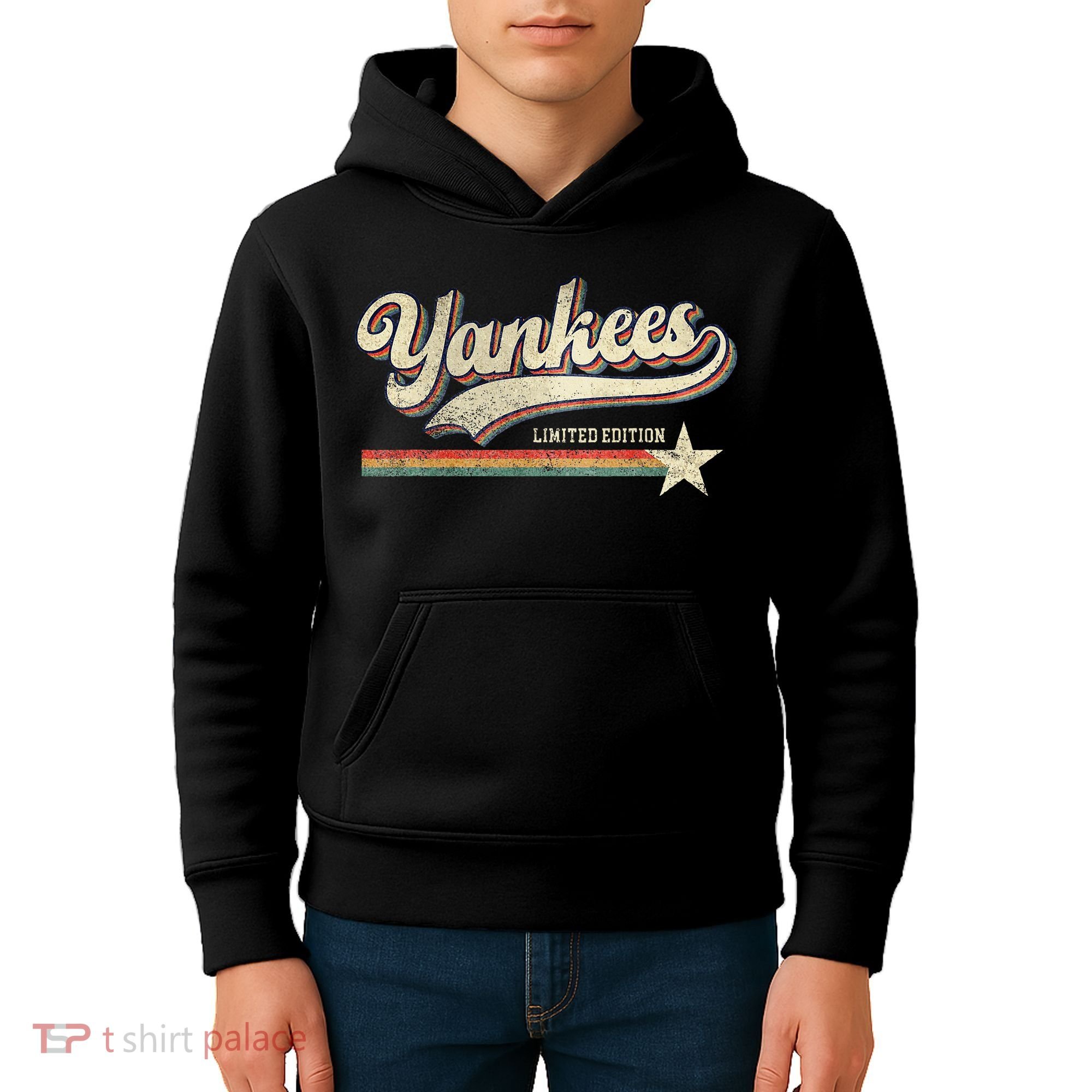 Yankee Retro Style 70s 80s First Name Kids Hoodie