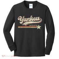 Yankee Retro Style 70s 80s First Name Kids Long Sleeve Shirt thumb 0