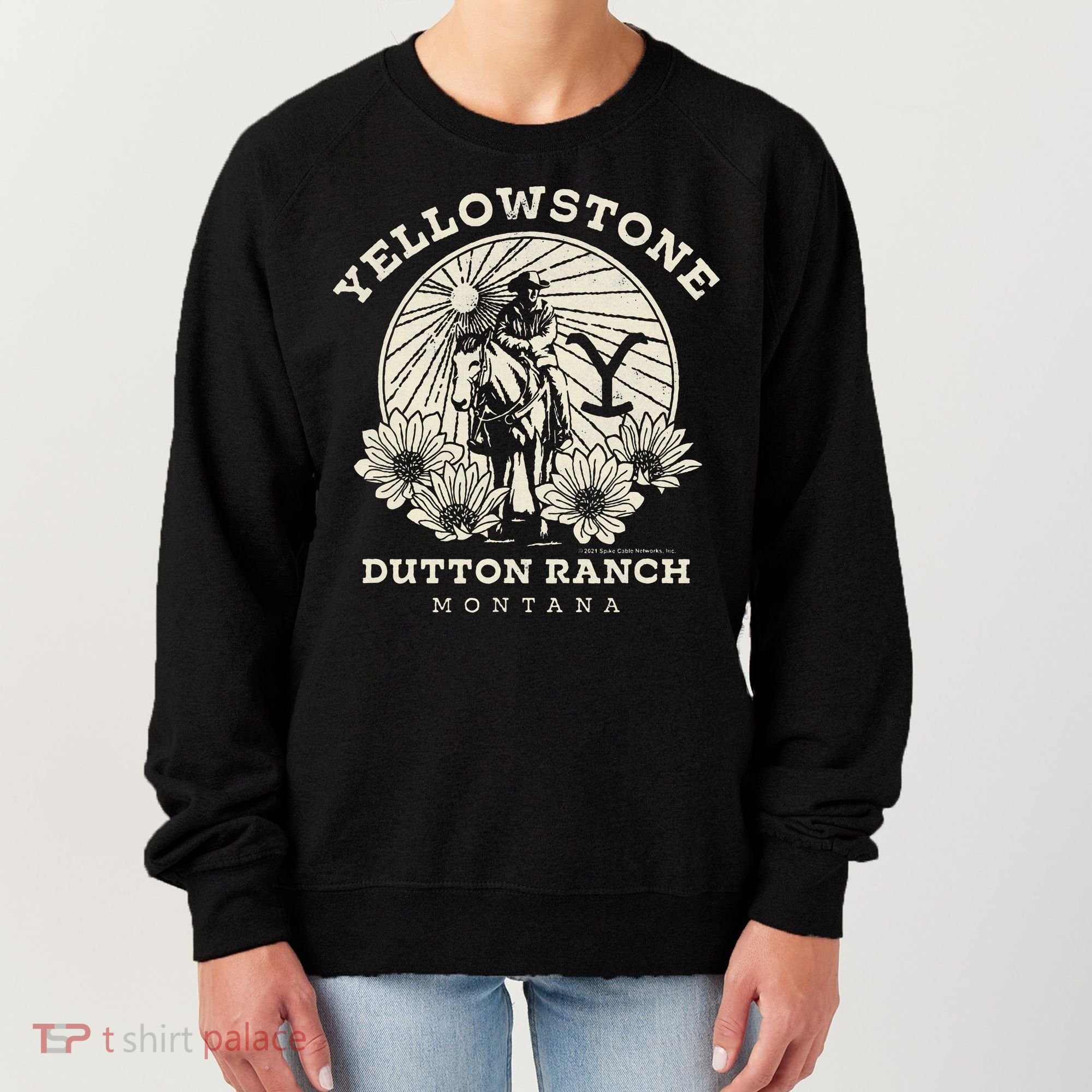 Yellowstone Ranch Solo Horseback Rider Women's Sweatshirt