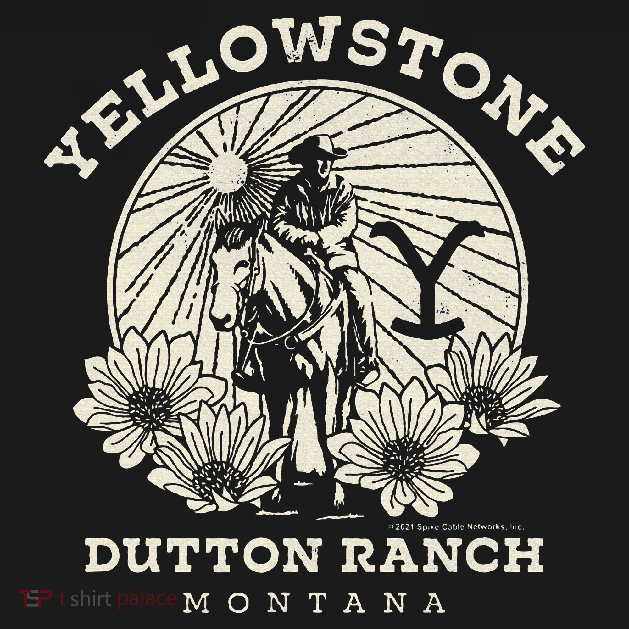 Yellowstone Ranch Solo Horseback Rider USA-Made Doggie Bandana