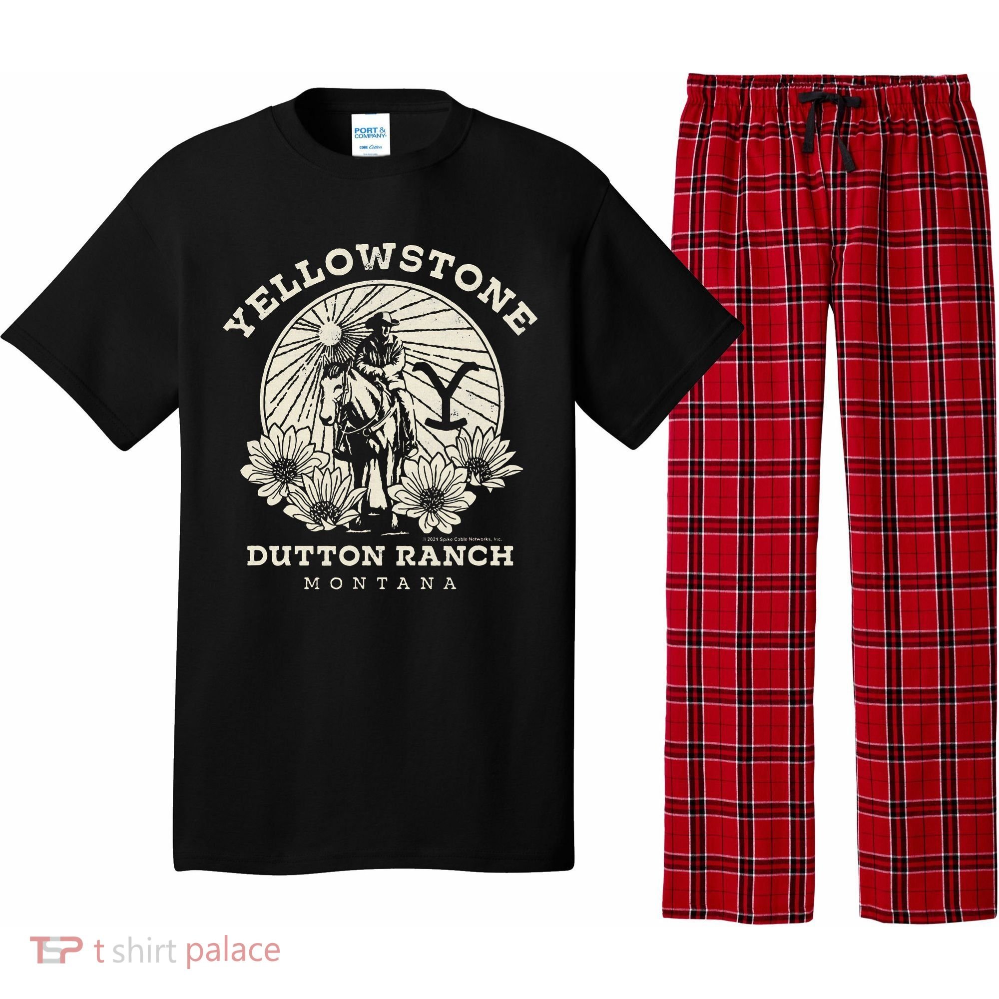 Yellowstone Ranch Solo Horseback Rider Pajama Set