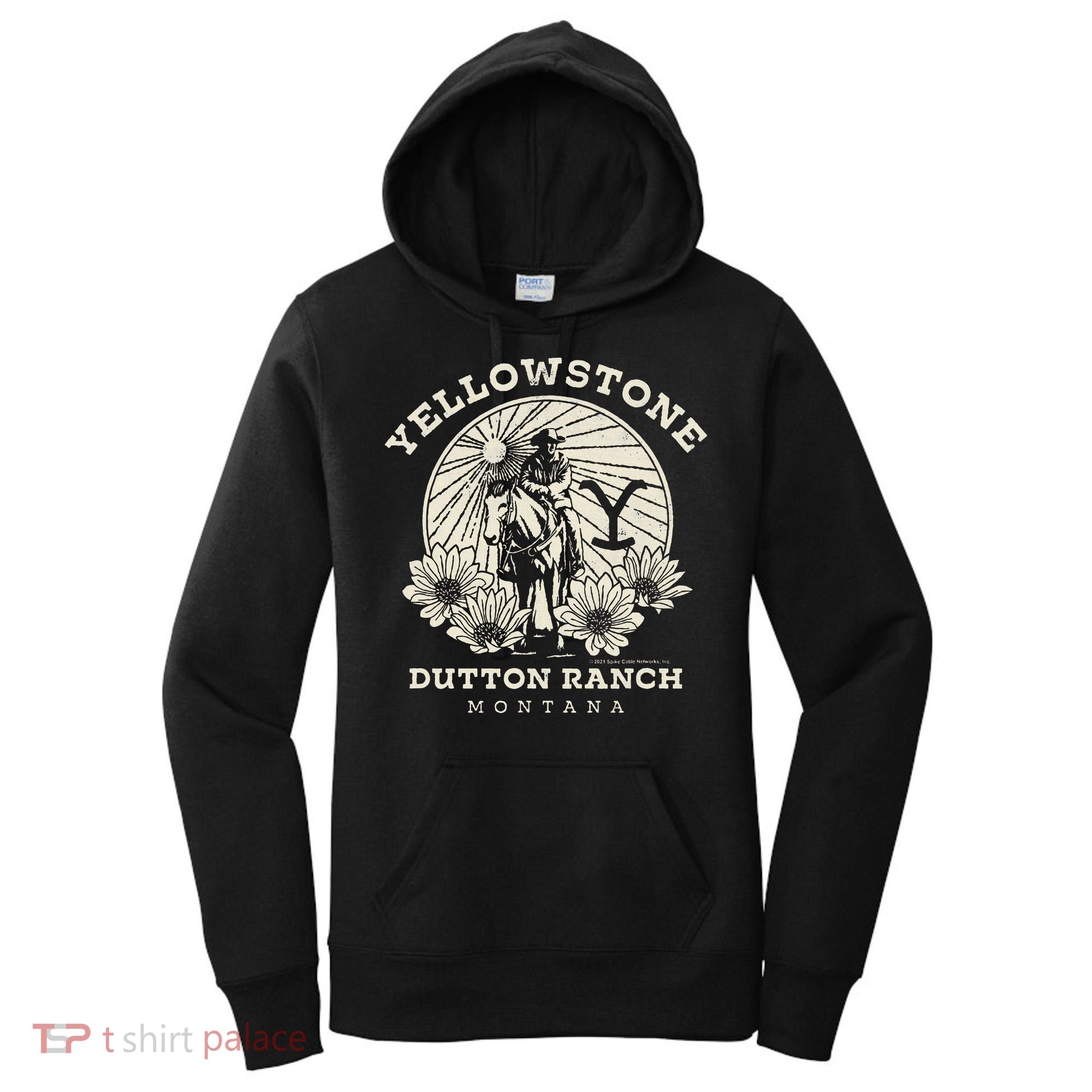 Yellowstone Ranch Solo Horseback Rider Women's Hoodie