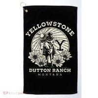 Yellowstone Ranch Solo Horseback Rider Golf Towel thumb 0