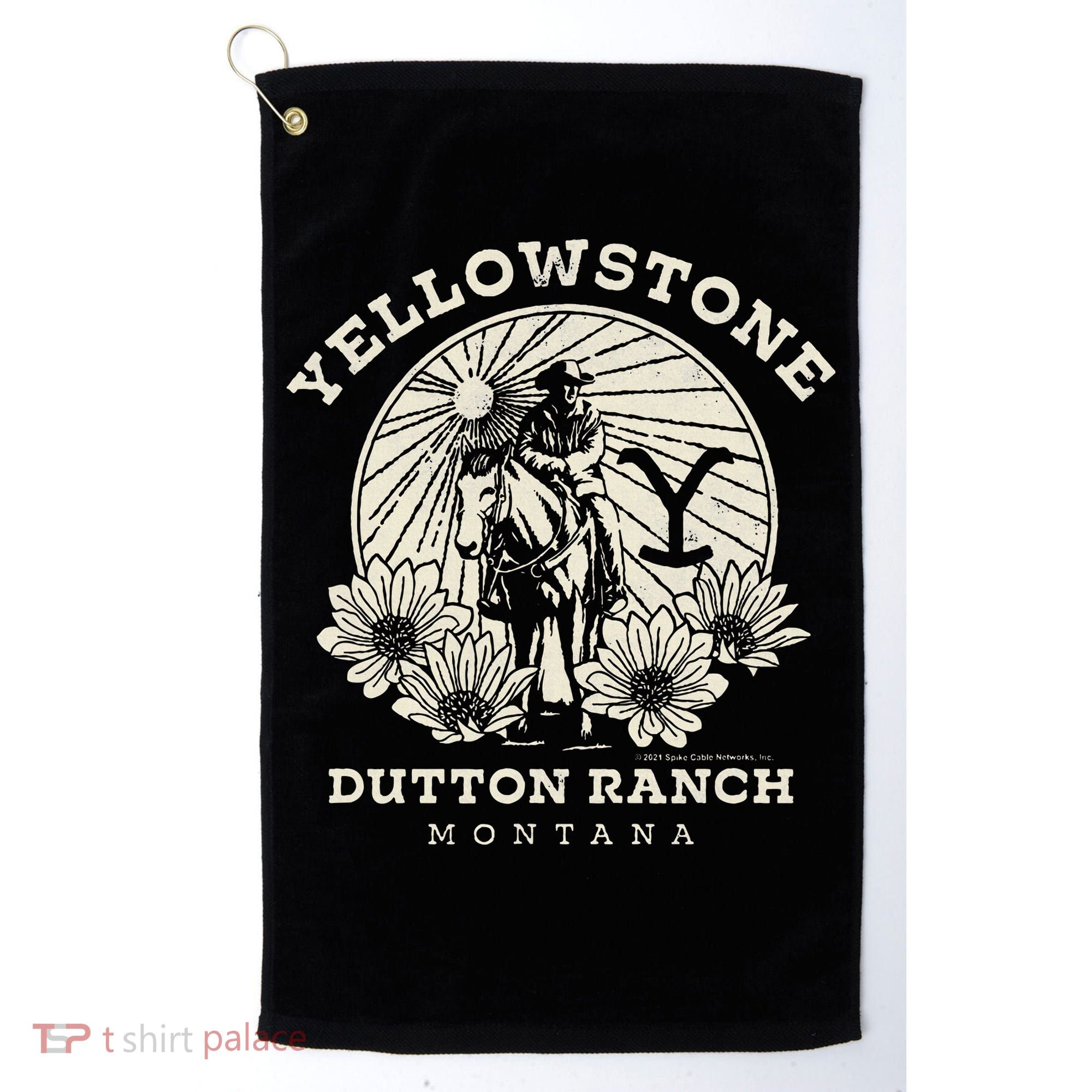 Yellowstone Ranch Solo Horseback Rider Golf Towel