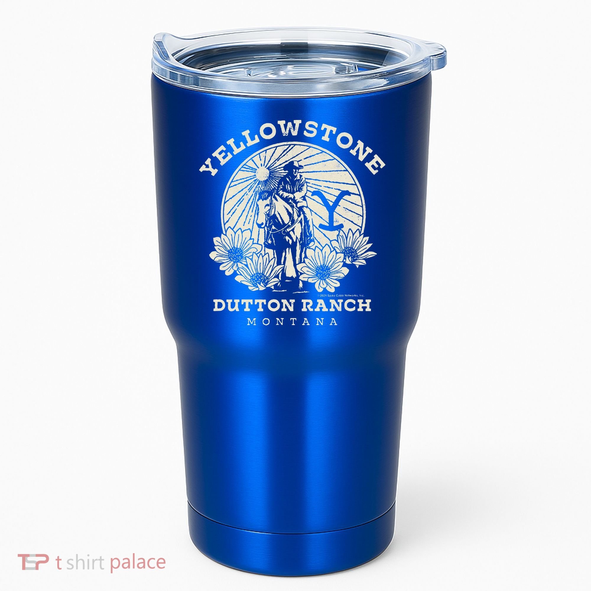 Yellowstone Ranch Solo Horseback Rider Tumbler