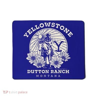Yellowstone Ranch Solo Horseback Rider Mousepad