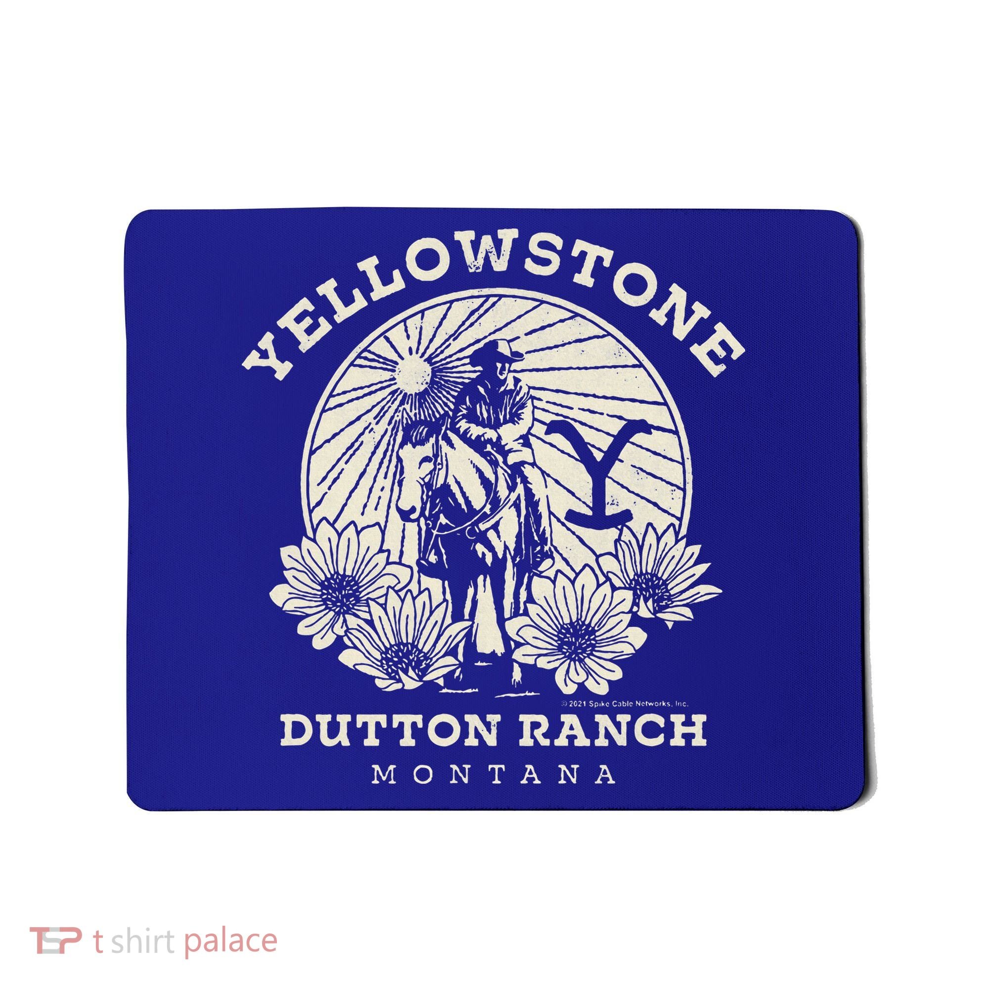 Yellowstone Ranch Solo Horseback Rider Mousepad