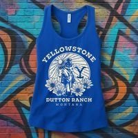 Yellowstone Ranch Solo Horseback Rider Women's Tank Top thumb 3