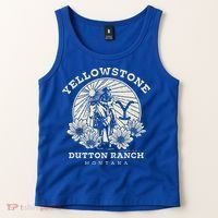 Yellowstone Ranch Solo Horseback Rider Tank Top thumb 2